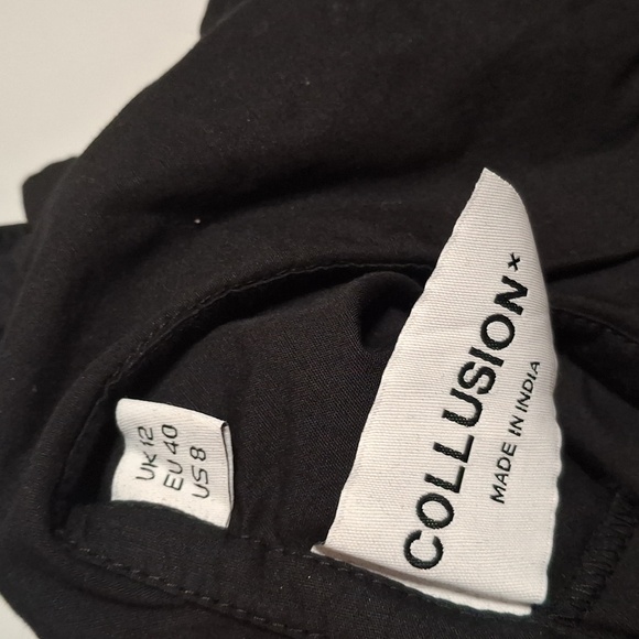 Collusion / Collared Black Dess- W Sz 8 - Picture 7 of 7